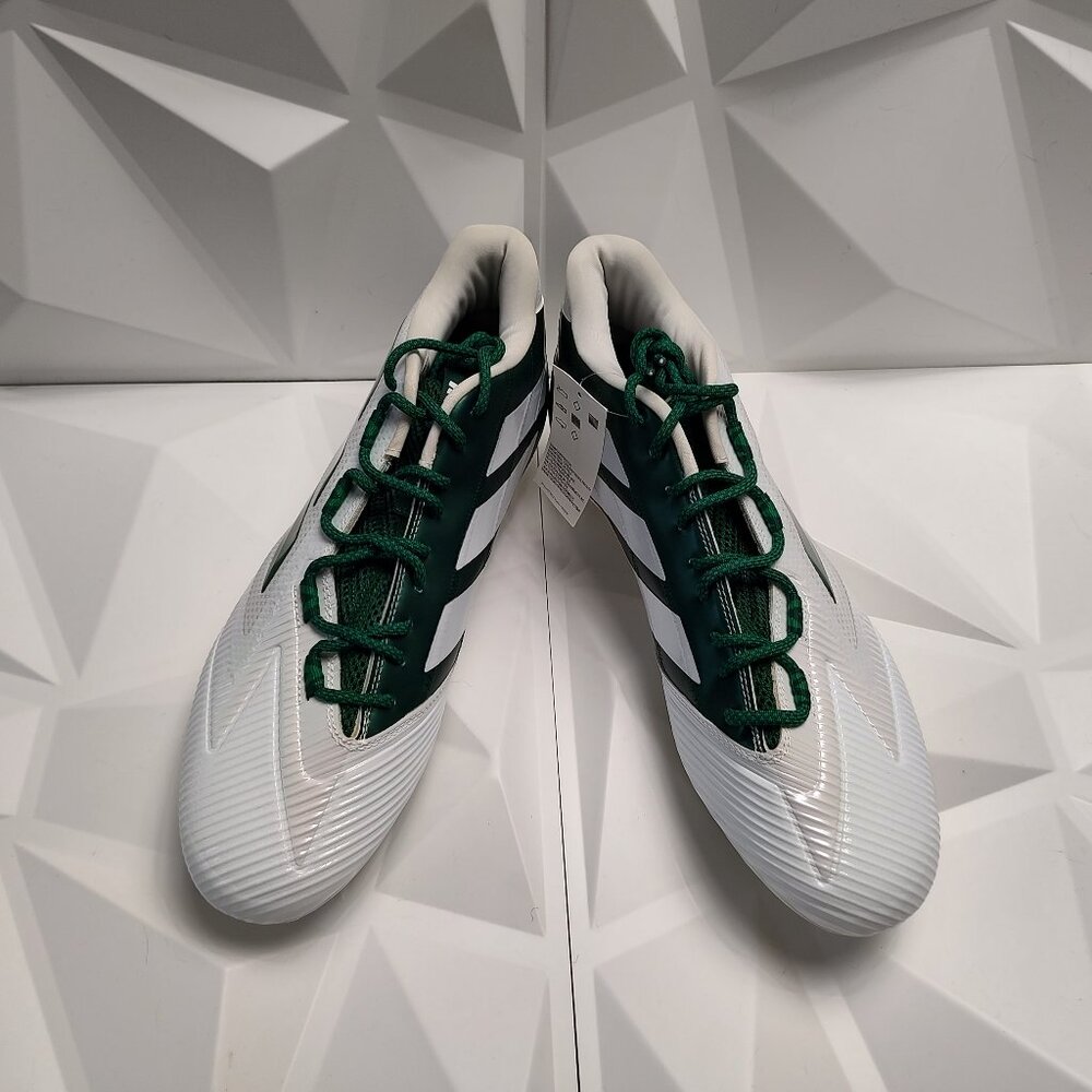 Adidas Mens Football Cleats 16 White Green Shoe Lacrosse Freak Carbon Low - Picture 5 of 14